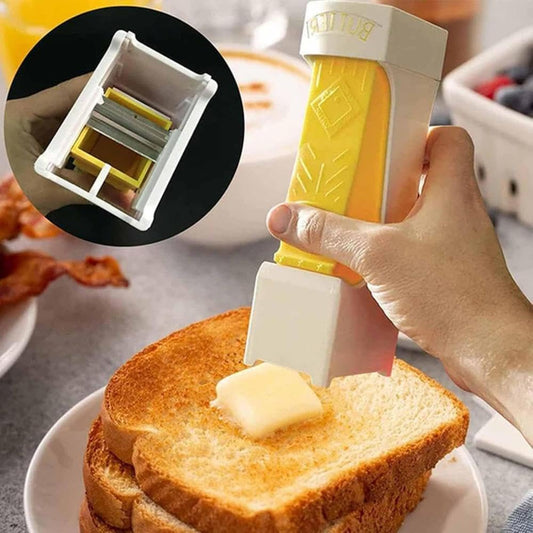 SliceButter Precision dispensing even butter slices with a press
