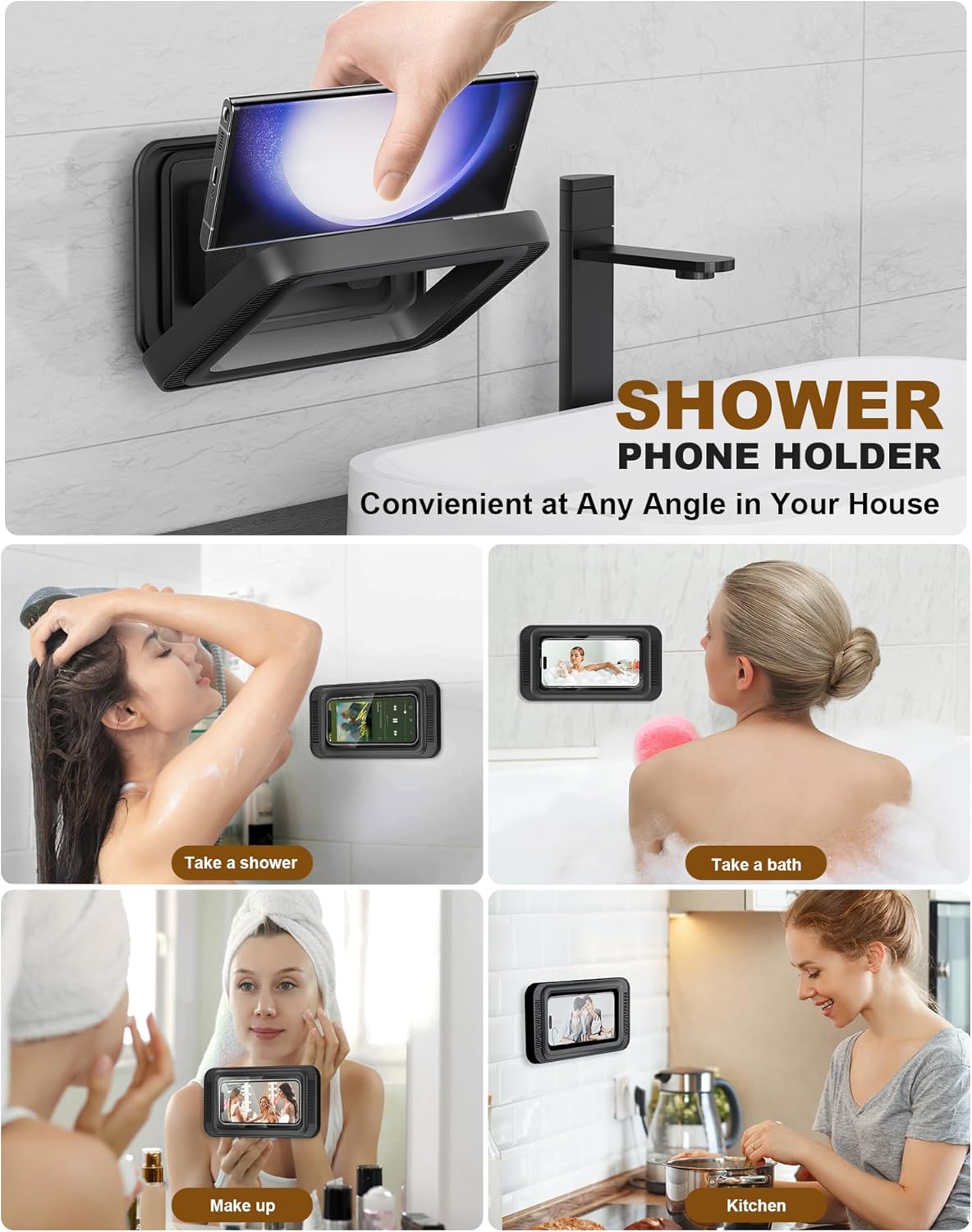 Soporte de montaje para medios AquaSync de Dropora, con estructura resistente y diseño compacto para televisores y monitores.