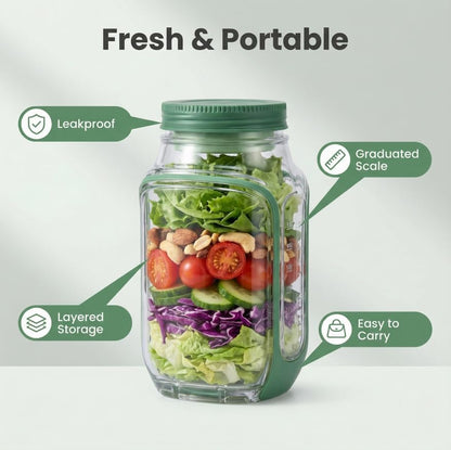 FreshPod by Dropora, side-open salad pod keeping ingredients crisp