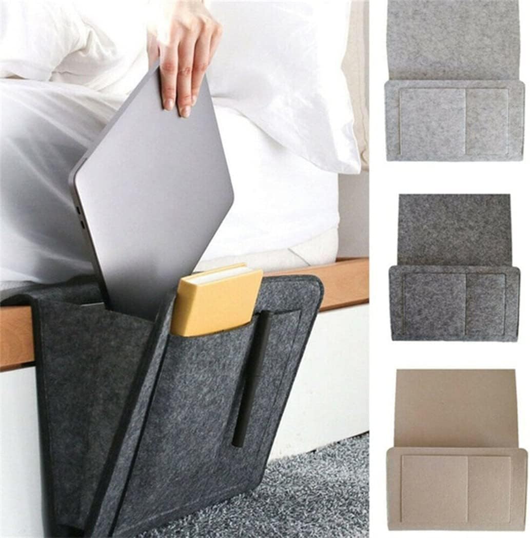 SoftReach anti-slip felt caddy for phones, remotes, and books