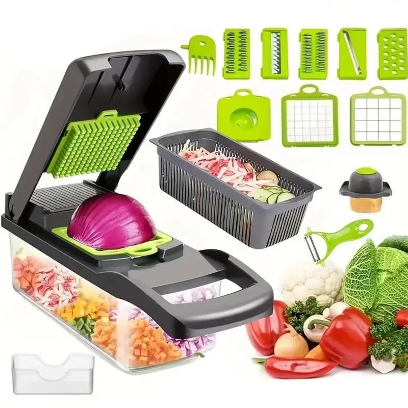 CulinaPro Chopper dicing vegetables quickly and evenly