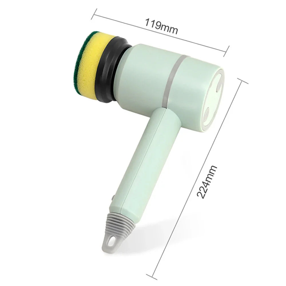 ProScrub Elite electric cleaning brush with multiple attachments