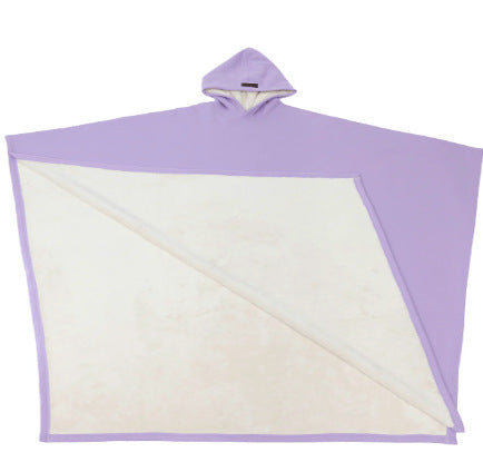 AuraDrape wearable hooded blanket in Light Purple